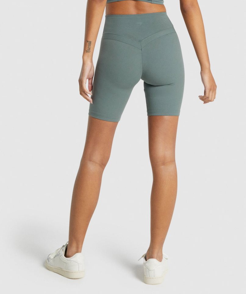 Women's Gymshark Whitney Cycling Shorts Green | CA 35N81D